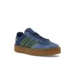 CLOT X Adidas Gazelle Crepe Sole Pack - Night Marine Unisex Sneakers Blue Collegiate-Green Hazy-Yellow JR5408
