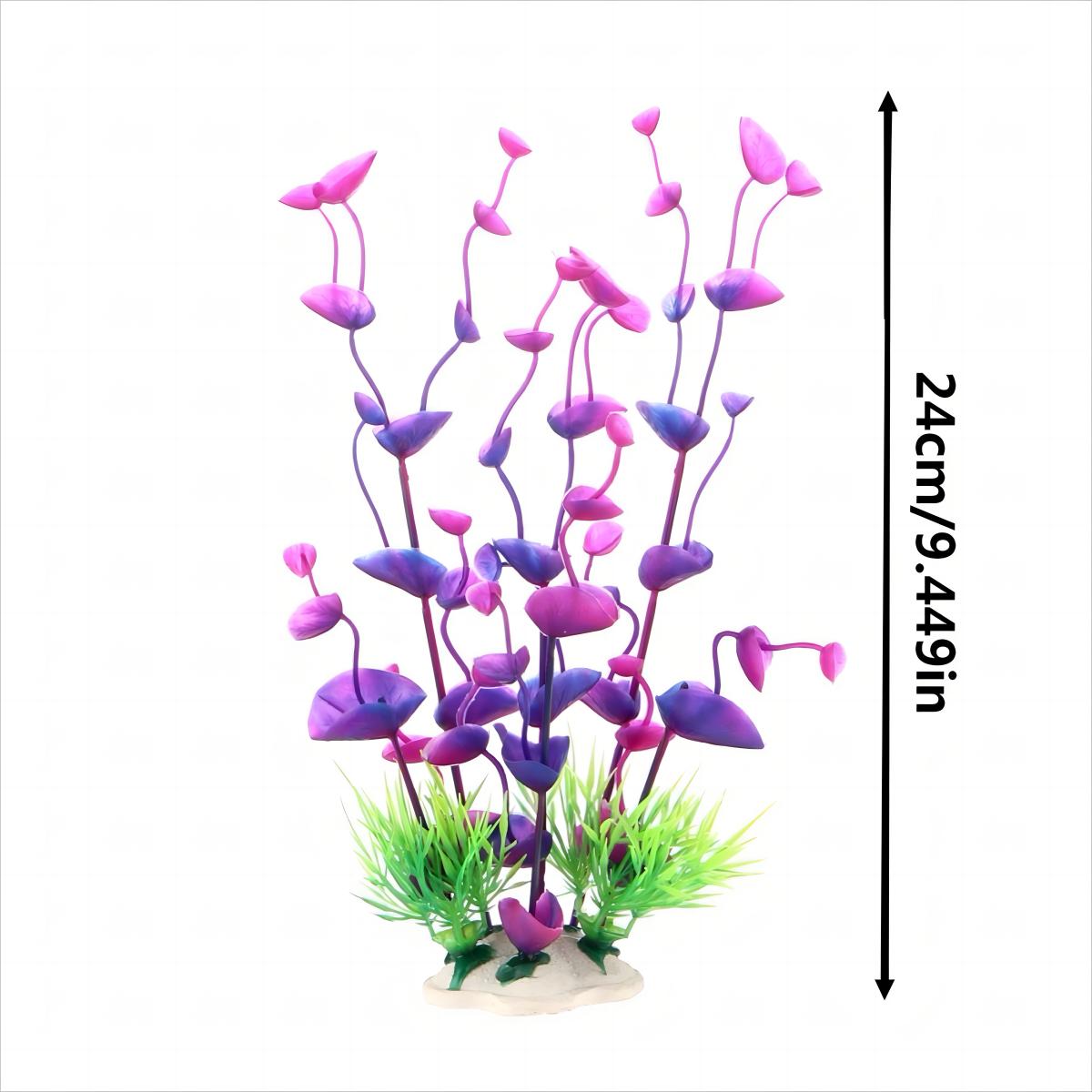 Искусственные Ложные Водные Растения Подводные Растения Декорация Аквариума Ландшафт Аквариума Зеленые Фиолетовые Водные Растения Ландшафтный Дизайн фиолетовый