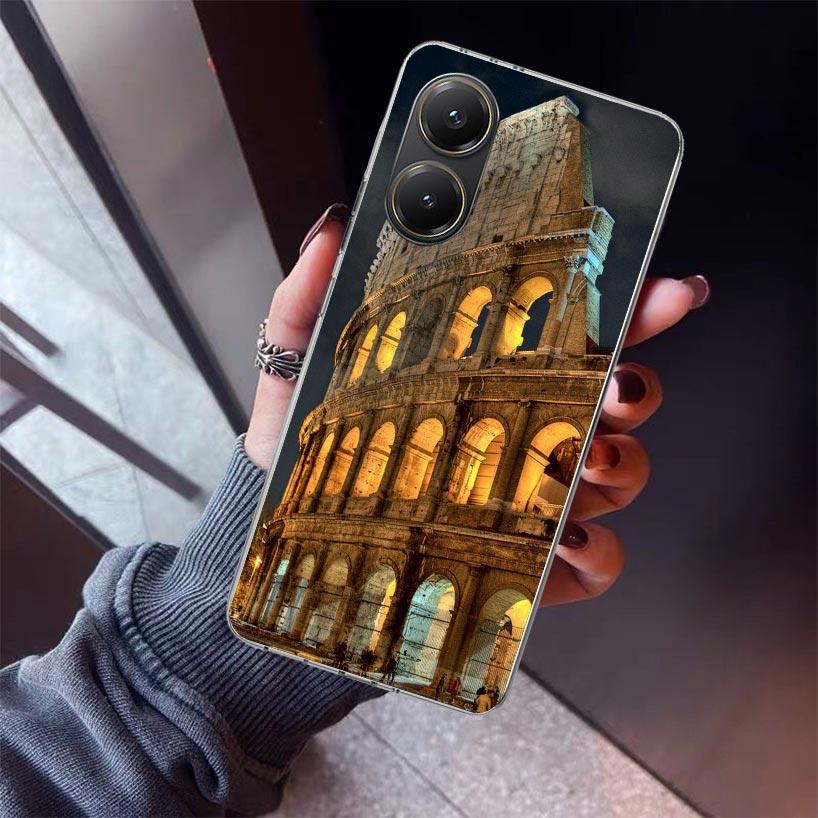 Roman Colosseum Phone Case For Xiaomi Poco X7 X6 X5 Pro F7 Ultra Redmi 15C 15 13 13C 12 12C 10 10A 10C 9 9A 9C 9T Shell Poco X7