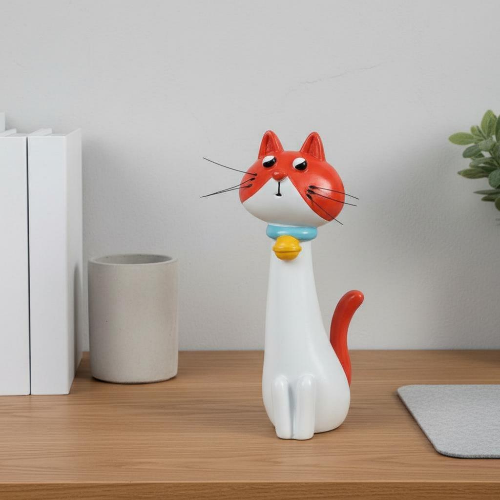 Quirky Vase Cute Design Cartoon Flower Holder Stretched Neck Creature Planter Premium Resin House Decoration