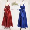 Long Piano 130cm [Arisana] Dress, Children's Dress, Junior, Recital, Wedding, Piano, Children's Dress, Recital, Girls, Navy,