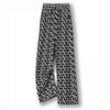 Women's Summer 2024 Ice Silk Checkered Wide-Leg Pants - Black/White Straight Leg