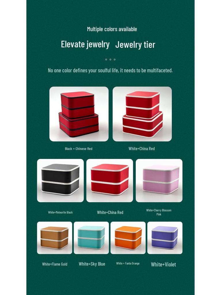 Creative LED Light Jewelry Ring Box with Illuminated Display