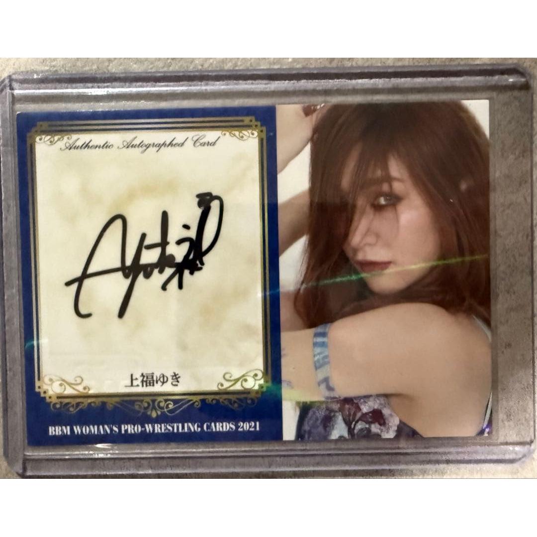 BBM Women s Pro Wrestling Card 2021 Yuki Kamifuku Autographed Card 03/40