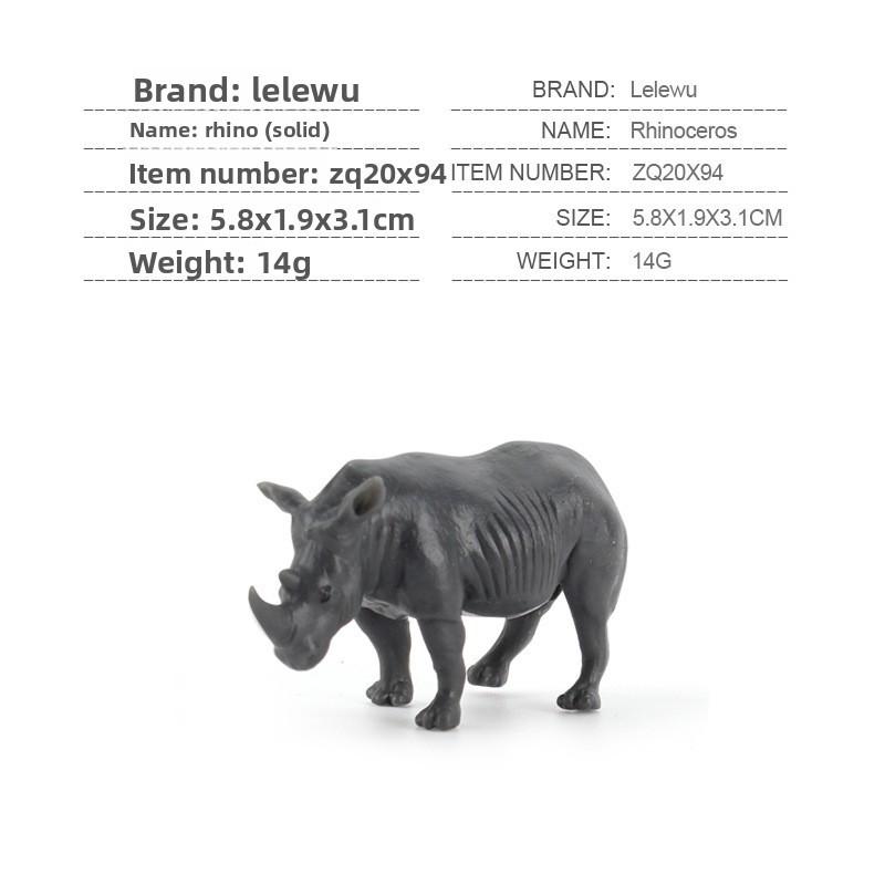 Simulation Tiger Lion Giraffe Elephant Hippopotamus Wild Animal Model Ornament For Educational Display And Collectors