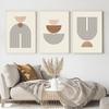 Pósteres Abstractos de Líneas Geométricas Beige Pintura sobre Lienzo Bohemia Arte de Pared Impresión Imágenes para Sala de Estar Interior Decoración del Hogar
