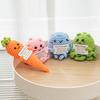 Crochet Doll Finished Crochet Animals Fruit Ornament Cartoon Hand Woven Octopus Frog Ornament Cute Room Decor Desk Decorations