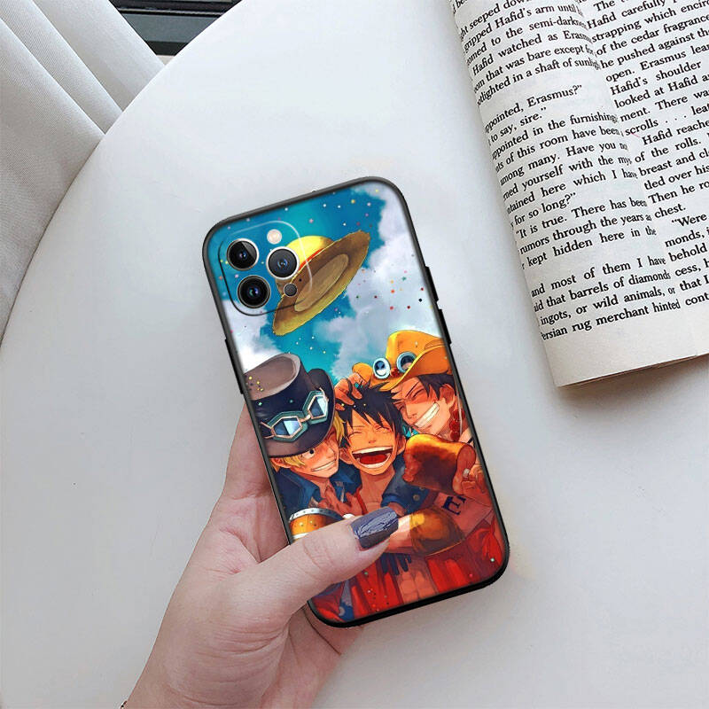 MH122 One Piece Sabo Phone Shell Case for Redmi Note 8 9 10 11 11S 10C 10X 10A 10T 9A 9C 9T 9S 8T Pro Max Plus Prime