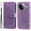 For Xiaomi Poco F7 Pro 5G/Redmi K80 5G Case Floral Pattern PU Leather Wallet Stand Phone Cover