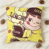 FFujiya candy logo Doublesided Printed Square Decorative Cushion Cover for Sofa Living Room Home Decor