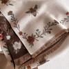 Autumn And Winter Warm Scarf For Women Retro Jacquard  Scarf With Tassel Luxury Faux Cashmere New Scarves And Shawls