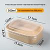 Disposable Kraft Paper Takeaway Container with PP High Lid