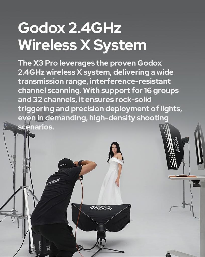 Godox X3pro O for LCD TTL Sync Flash Wireless Commander Bluetooth HSS TCM Focus Assist Light Shutter Fast X3O Upgrade Compatible with OM System