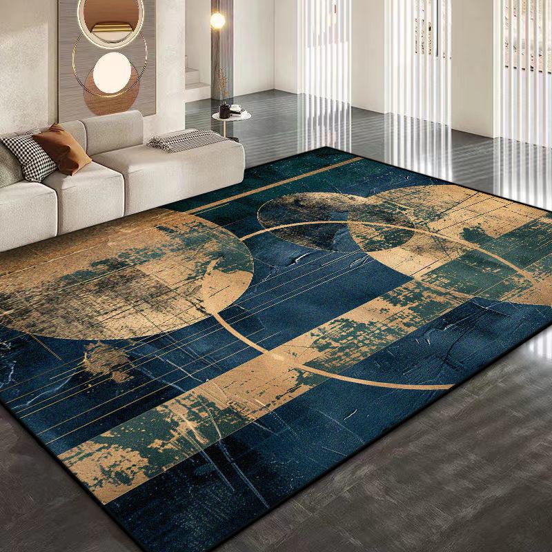 Modern Abstrakt Großformat Wohnzimmerteppich Weich Rutschfest Garderobe Sofatischmatte Leicht zu Reinigen Raumdeko Teppich Maschinenwaschbar