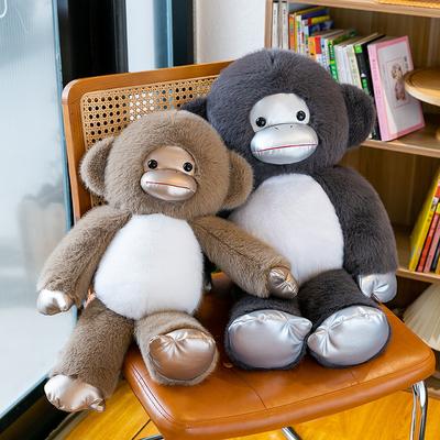 2024 New Daming Gorilla Doll Plush Toy Black King Kong Cute Doll Doll Ragdoll Boys and Girls Gift