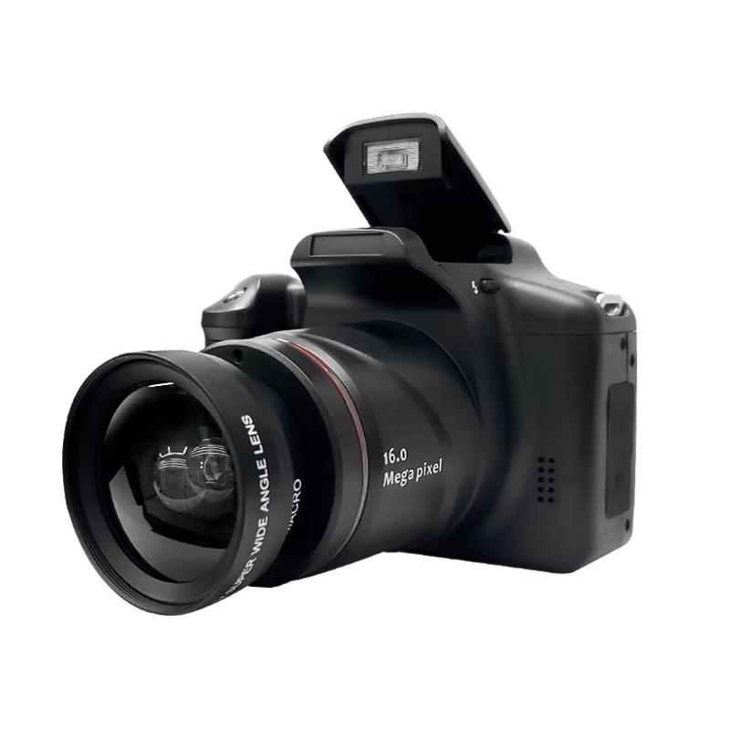16X Digitalzoom Videokamera 16MP HD Videoaufnahme Fotokamera mit 2,4 Zoll LCD-Bildschirm SLR Camcorder für Zuhause Reisen