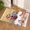 Mbappe Customize Your Name Area Rug Suitable for Study room Playrooms Foyer Balcony Anti-slip Rug Anime Office Decor Perfect Gift for Friends & Family