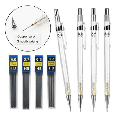 Press Type Automatic Pencil with Lead Refill Set Propelling Pencil Mechanical Pencil  Students