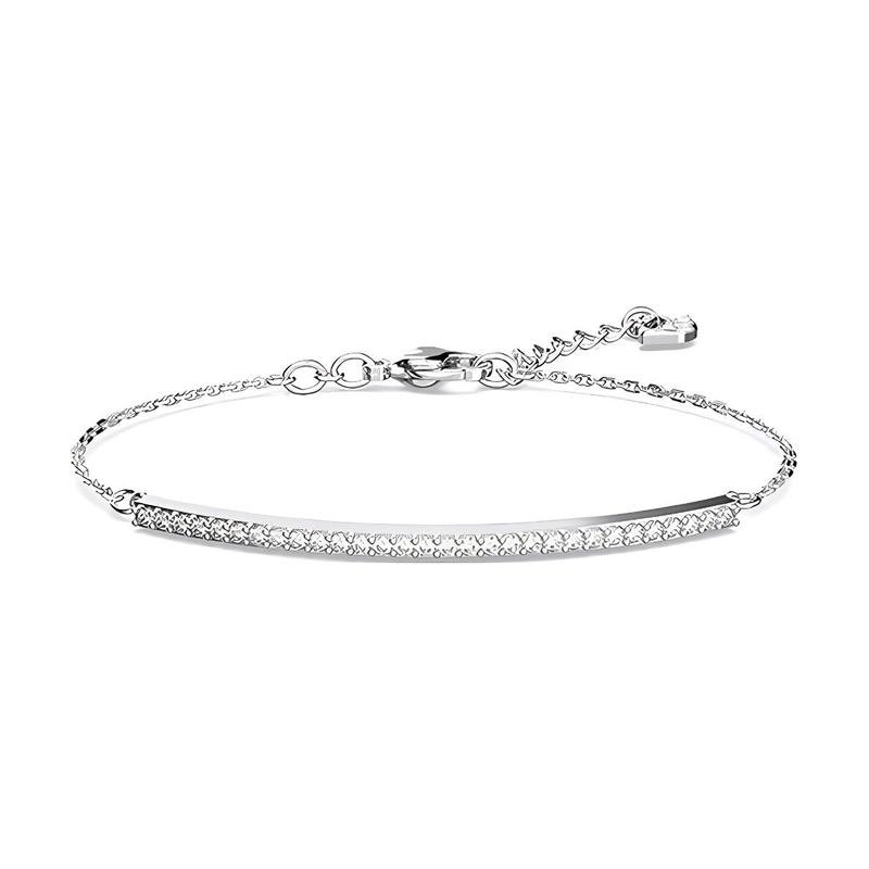 Swarovski ONLY Classic Versatile Alloy Bracelet Women s White 5632063 золотой
