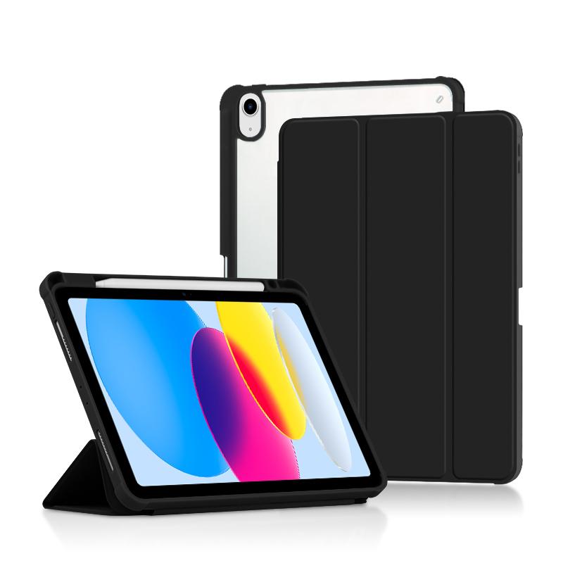 For iPad A16 11 Inch Case iPad 11th Cover with Pencil Holder for iPad 10th 11th Generation Case Auto Sleep Wake iPad (A16)
