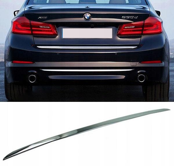 BMW 5 G30 Sedan - CHROME STRIP Rear Trunk Lid