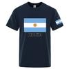 2025 Argentine Flag Print Summer Unisexs New Football Team Print Regular Short Sleeve Solid Color Casual Harajuku Tops
