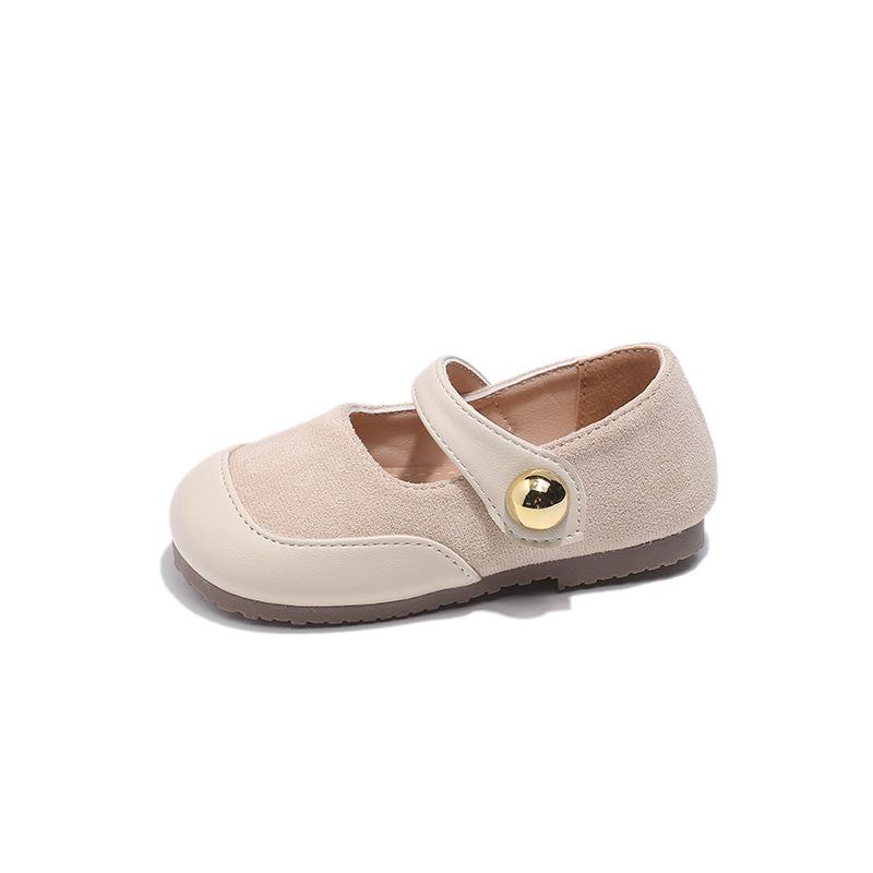 Kids Girls Round Toe Shallow Mouth Mary Jane Princess Casual Leather Shoes 23 белый