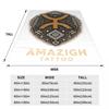YAZ Amazigh Symbol Tamazight People Blanket Soft Warm Flannel Throw Blanket Cover for Bed Living room Picnic Travel Home Couch