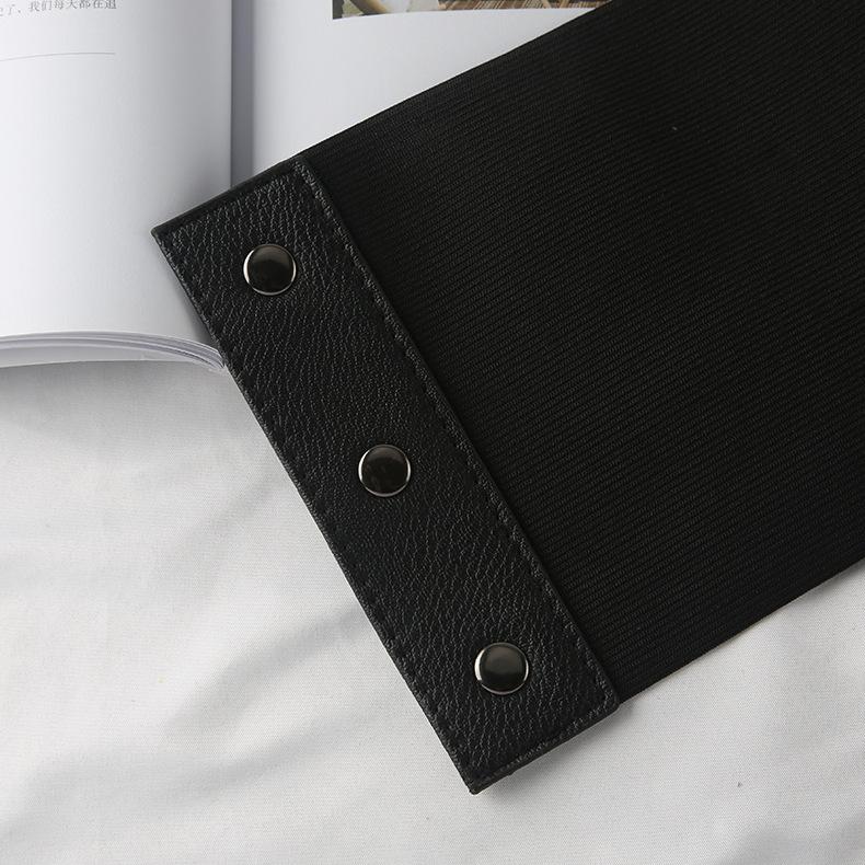 Street Shooting Strap Waist Seal Decoration Black Punk Style Suspender With Suit Belt Women'S Waist