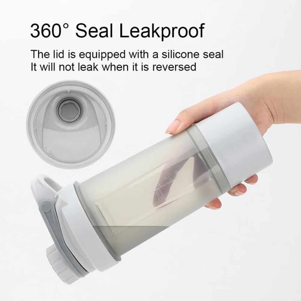 400ml Shaker Bottle 1pc Protein Shaker Plastic Bottle Portable Fitness Bottle for Fitness Enthusiasts Athletes Drinkware