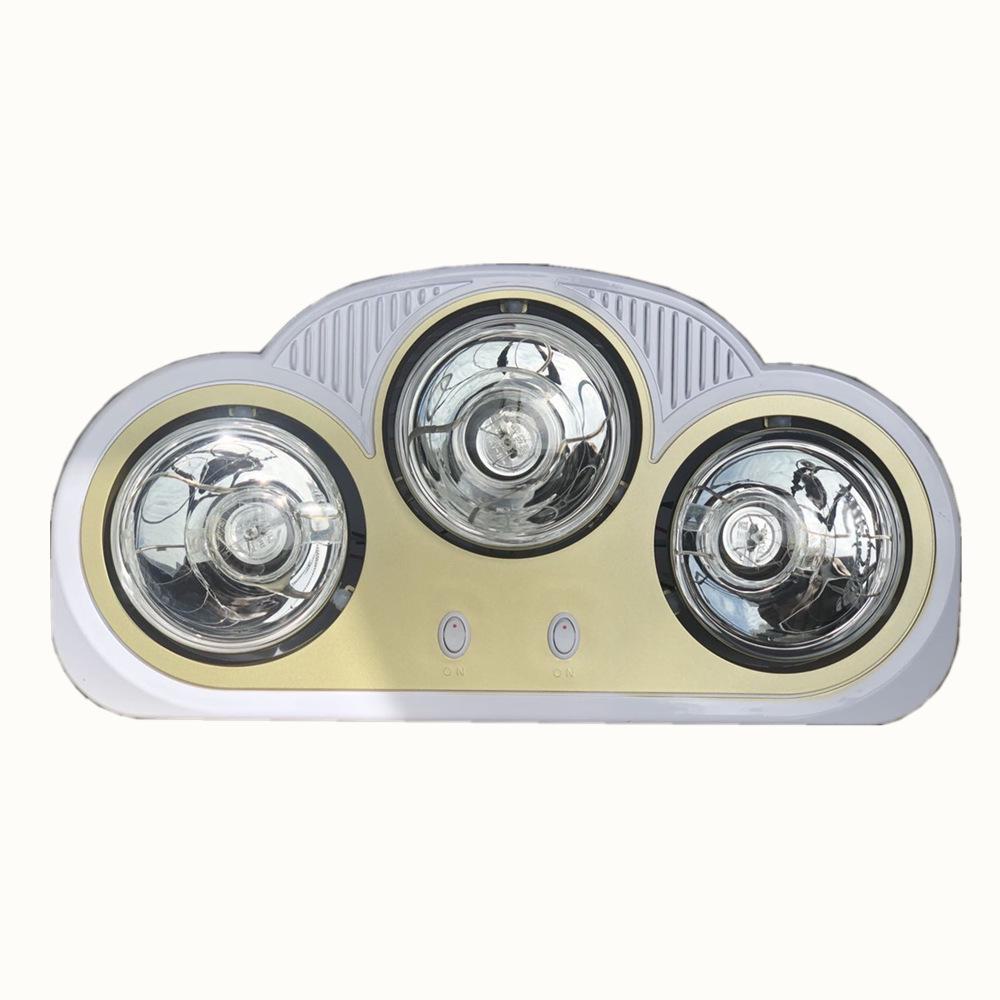 

Настінний обігрівач для ванної кімнати з варіантами на три або дві лампи 3 lamps