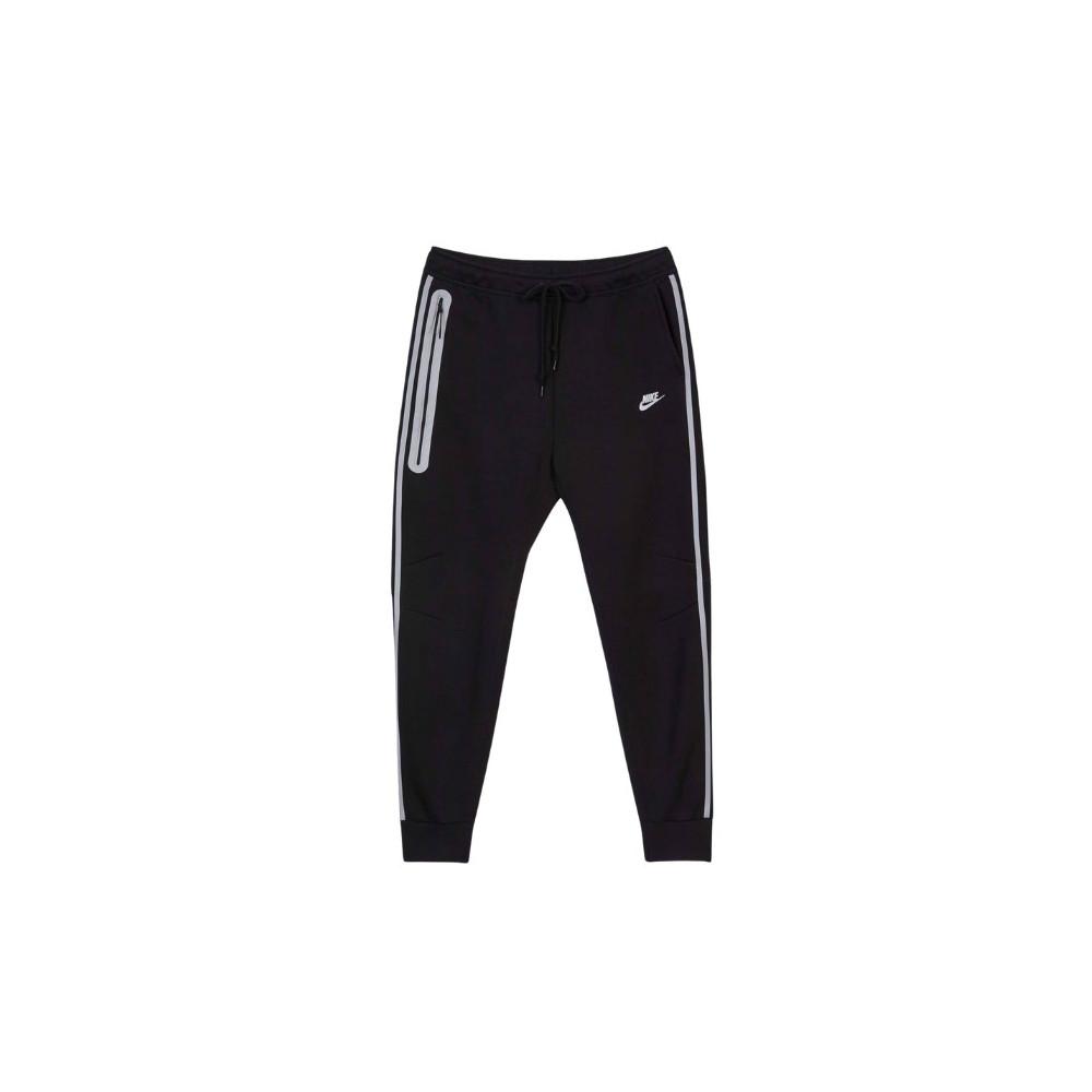 Pantalone Nike Sportswear Tech Fleece Nero Bemis Argento