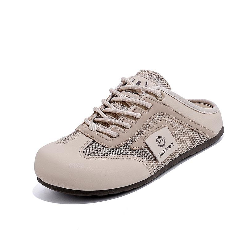 Flat-bottomed outer slippers women's 2025 summer new mesh breathable sports and leisure shoes non-slip women's shoes sandals 8588