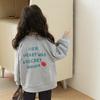 LUSON Baby Girls' Back Print Casual Baseball Jacket
