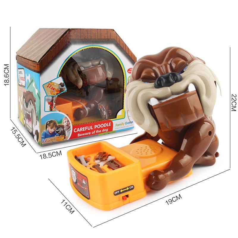 Mittel Vorsicht vor dem bissigen Hund Tischspiel Eltern-Kind Beißender Tigerhund, Kreatives Trick-Hundespielzeug