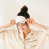 Francfranc Silk Eye Mask, Ivory