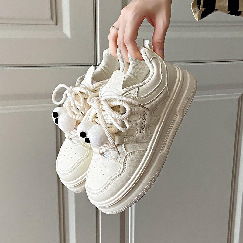 2025 Little White Shoes Children's Autumn New Korean Version Ins Female Students' Leisure Sports Versatile Board Shoes Street Shooting YM28