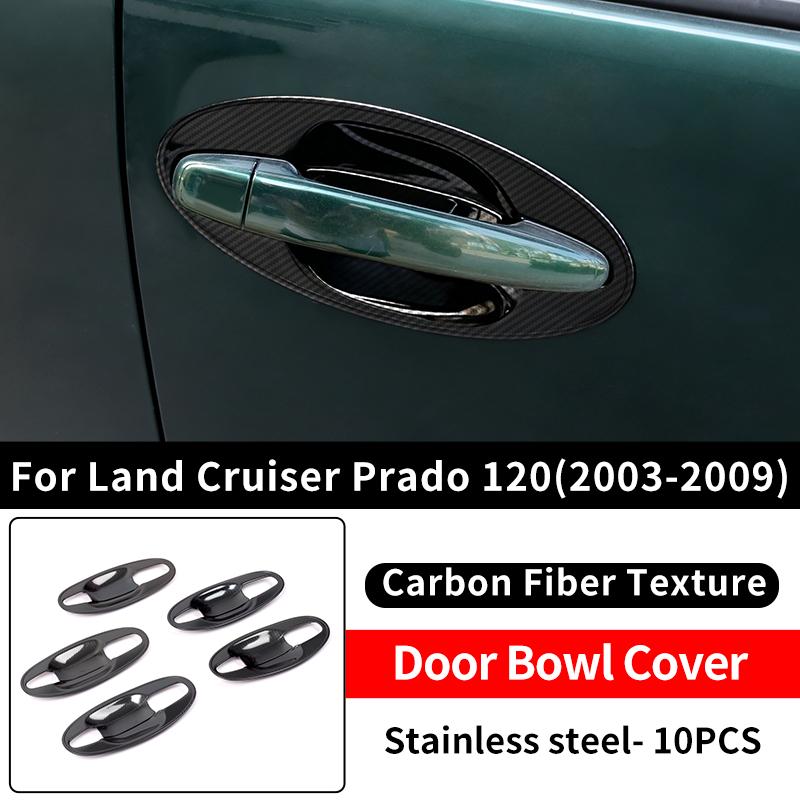 For Toyota Land Cruiser Prado 120 2003-2009 Styling Upgrade Decoration Accessories Lc120 FJ120 Chrome Door Handle 2008 2007 2006