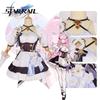 Honkai Elysia Maid Uniform Cosplay Costume Girl Anime Party Halloween Fan Outfit