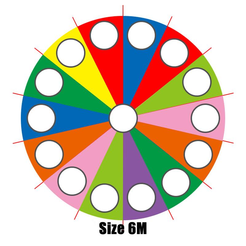 Children Games Rainbow Parachute Toy Whack A Mole Kids Play Fun Outdoor Playground Team Building Exercise Activities