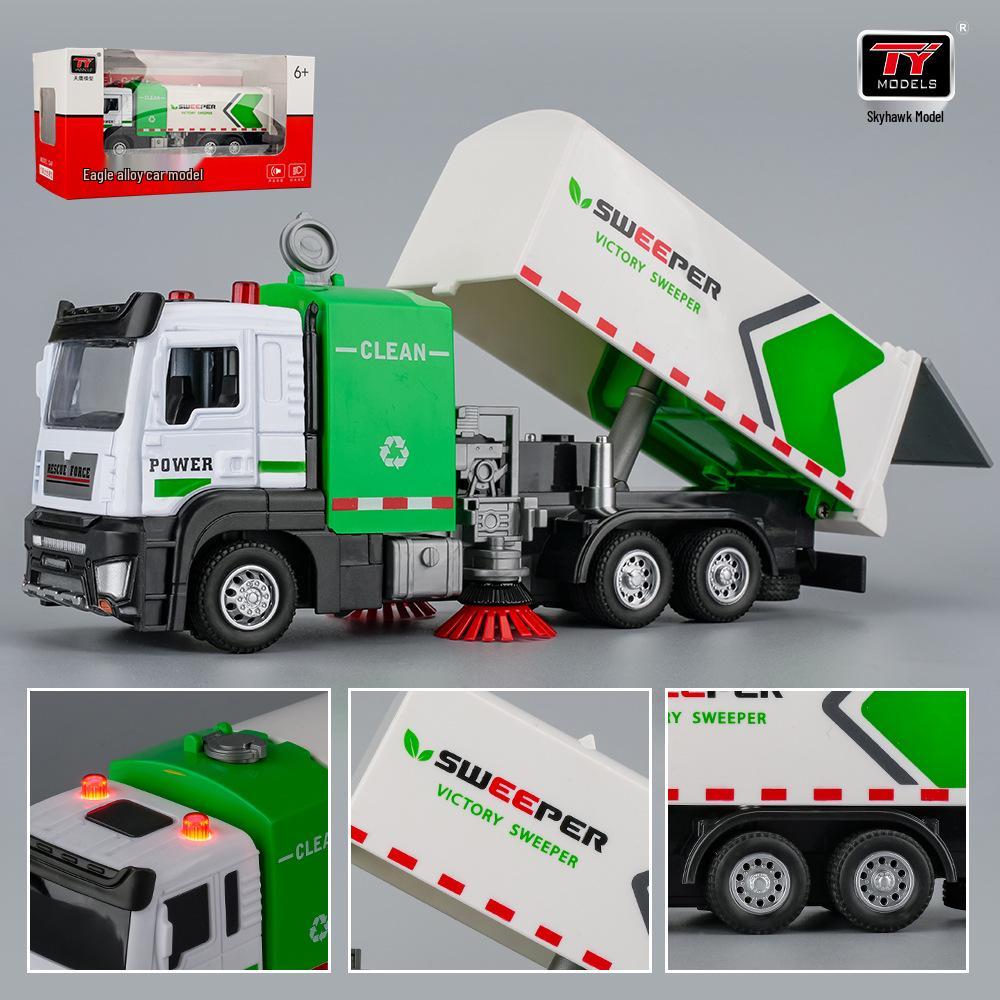 

Tianying 8613B Игрушечная машина-подметальщик: Звуковая и световая инерционная модель для детей