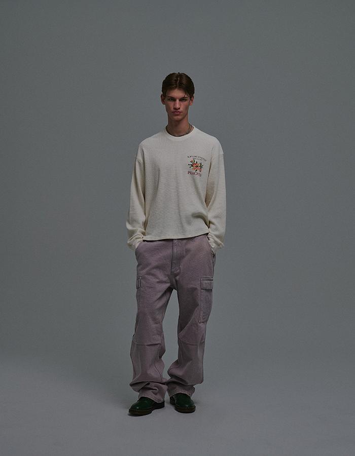 SUNDAY FRUIT MARKET Sun Washed Cargo Pants Lavender