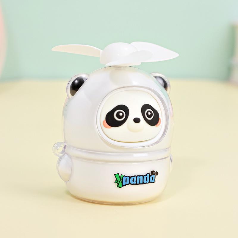 

USB Rechargeable Cute Panda Mini Fan for Students 62x55x77mm білий