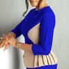 Women's Autumn New Fashion Temperament Elegant Color Package Buttock Dress