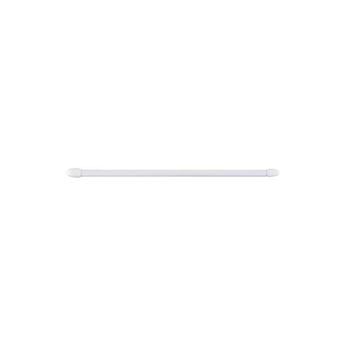 Porte-Rideau Plat 11mm 80-145cm Blanc 2 Unités