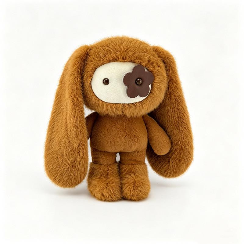 Cartoon Rabbit Plush Doll With Keyring For Backpack Decoration And Gifts