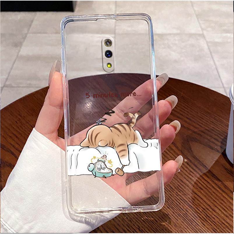 For OPPO K3 / Realme X Case RMX1901 RMX1903 Clear Luxury Cute Love Heart Rabbit Funny Phone Casing Soft Silicone TPU Back Cover
