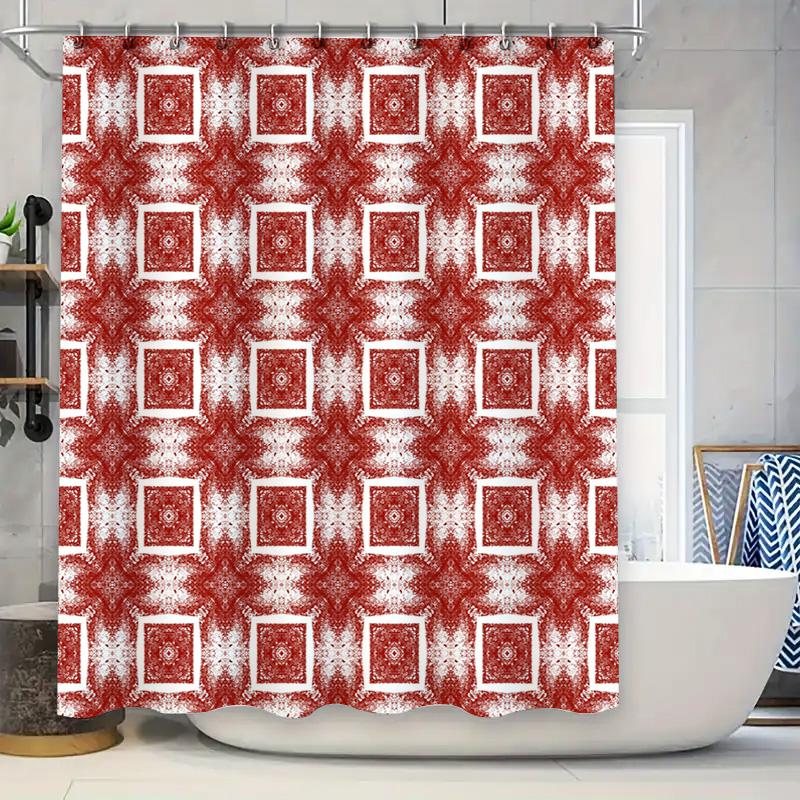 

Modern Geometry Diamond Bath Curtain Waterproof Shower Curtains Home Decor Collection W60H190(CM)-1 Pcs