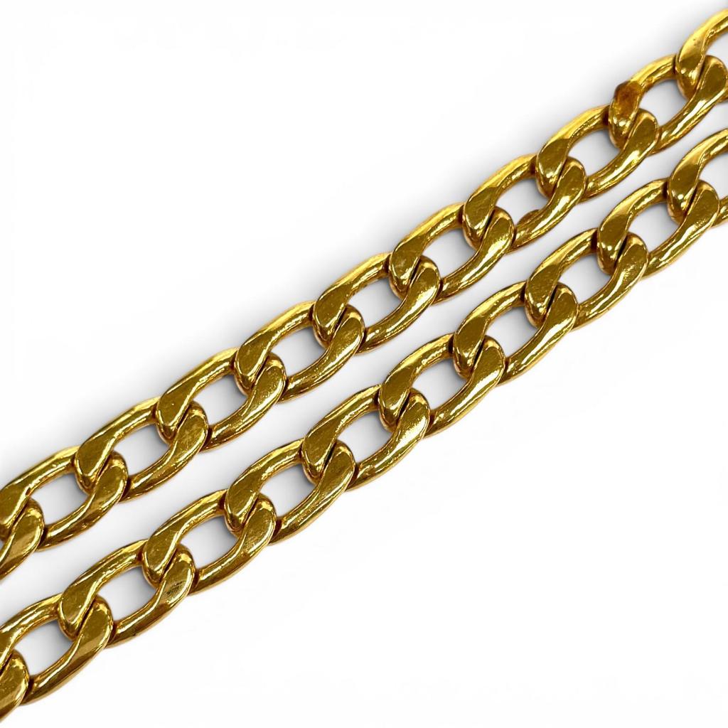 Great CHANEL belt COCO Mark Chain gold Women Used