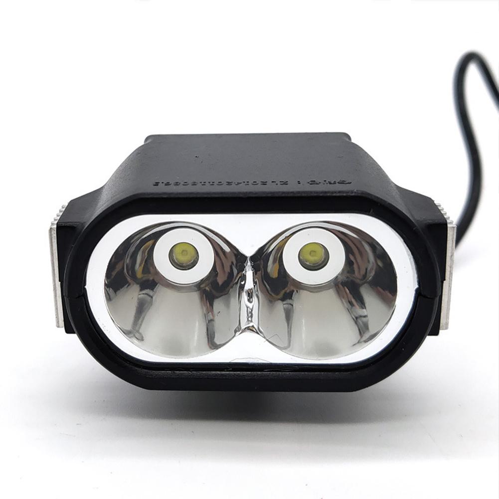 

36v 48v 60v Horn Light Electric Scooter E-bike Headlight Led External Cycling Elements Bike Light black #1
